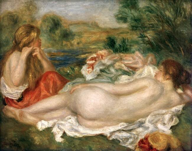 Deux baigneuses Auguste Renoir