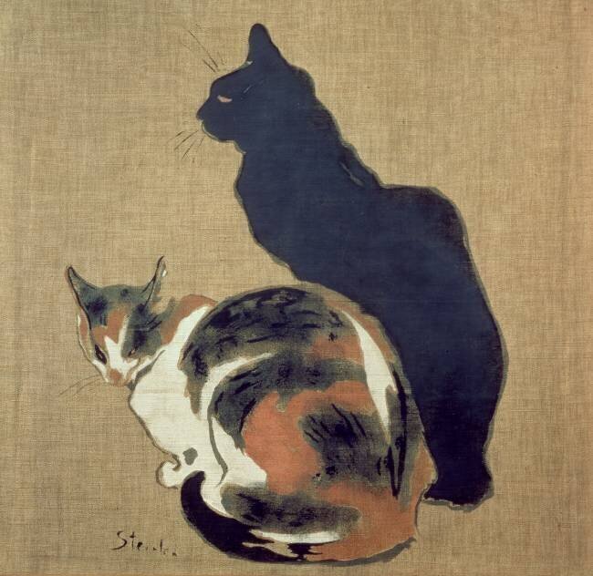 Deux chats Théophile Alexandre Steinlen