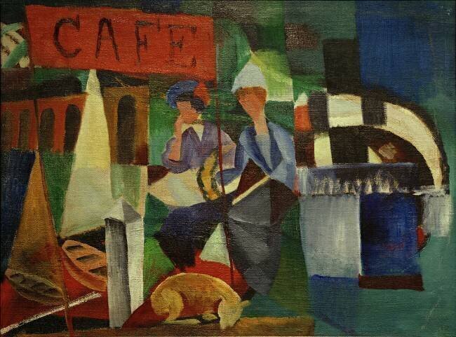 Deux dames dans le café August Macke