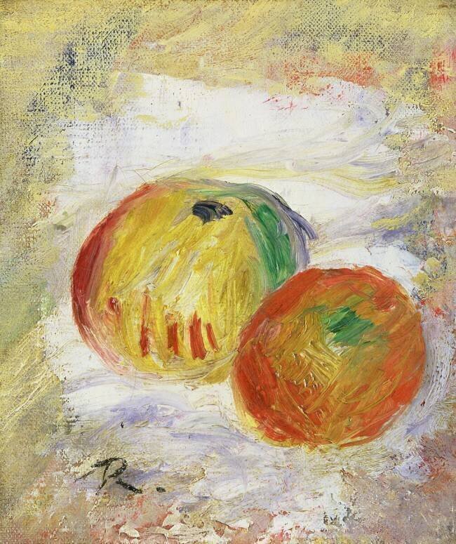 Deux pommes Auguste Renoir