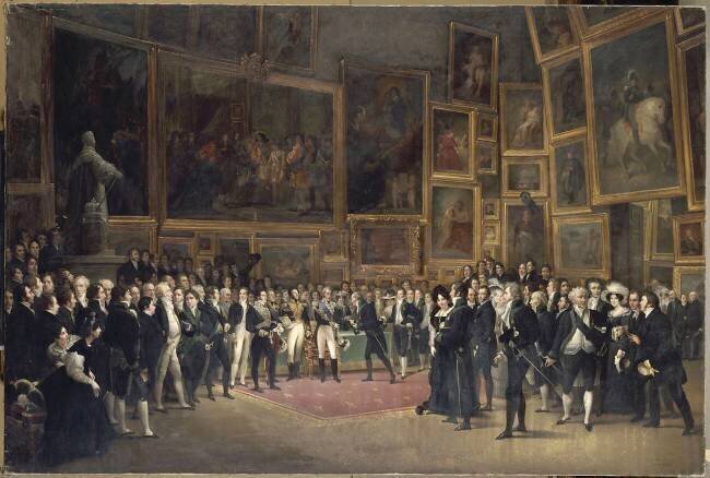 Distribution des récompenses aux artistes à la fin du Salon de 1824, le 15 janvier 1825 Ronjat