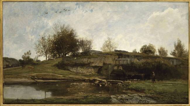 Ecluse dans la vallée d'Optevoz, Isère Charles-François Daubigny