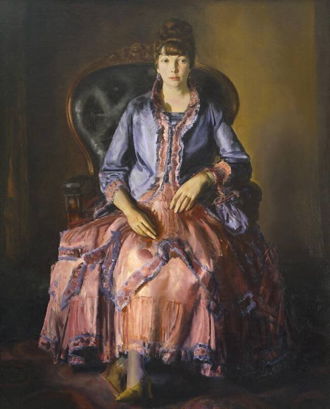 Emma dans une robe violette George Wesley Bellows