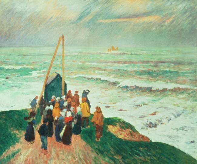En attendant le retour des pêcheurs en Bretagne Henry Moret