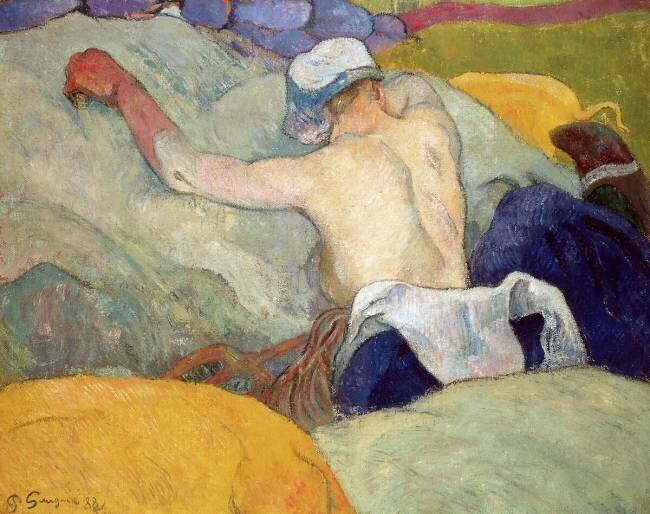 "En Pleine Chaleur" ou "Les Cochons". Paul Gauguin