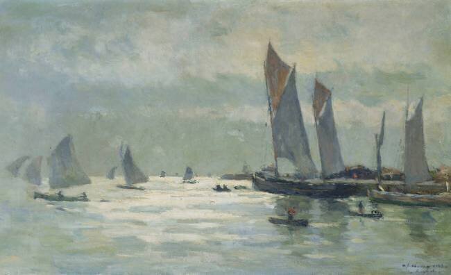 En rade de La Rochelle Albert Lebourg