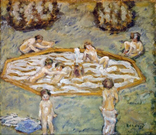 Enfants dans la piscine Enfants jouant dans l'eau Pierre Bonnard