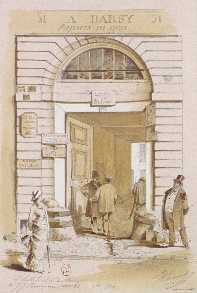 Entrée de l'hôtel Bullion Ecole Française