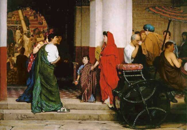 Entrée d'un théâtre romain Lawrence Alma-Tadema