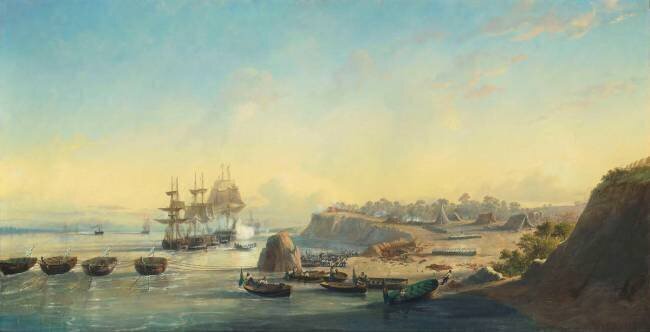 Episode de l'expédition franco-anglaise en Argentine en 1845 François Pierre Bernard Barry