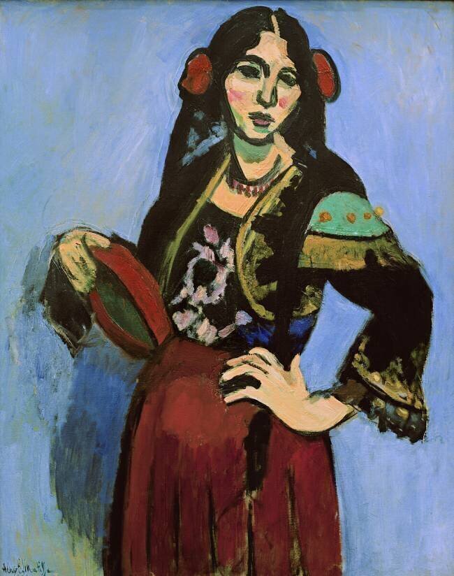 Espagnole avec tambourin Henri Matisse
