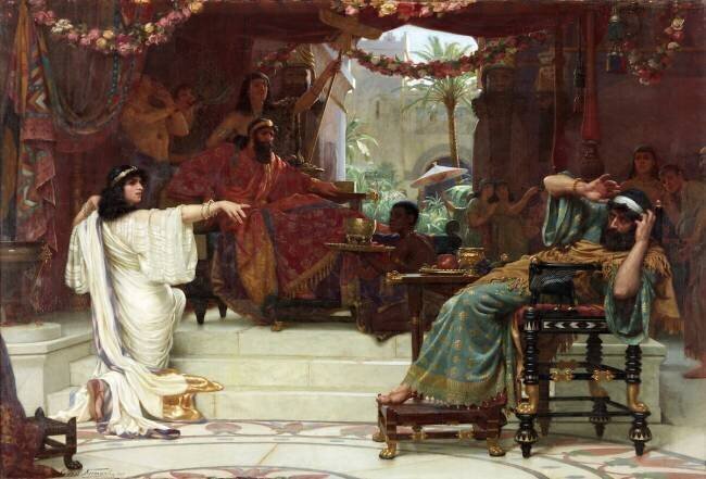 Esther Denouncing Haman to King Ahasuerus Ernest Normand