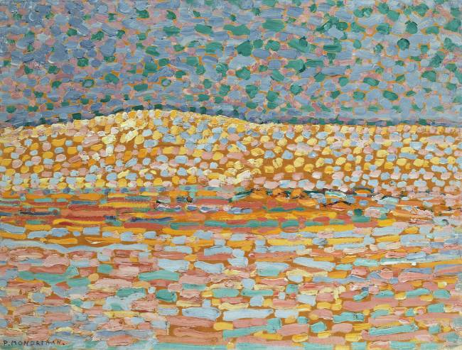 Etude de dune pointilliste Piet Mondrian