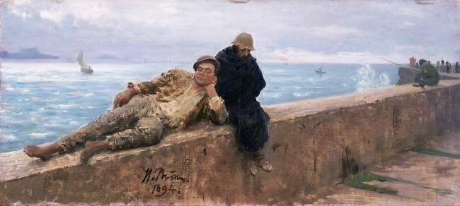 Étude des vagabonds Ilya Répine