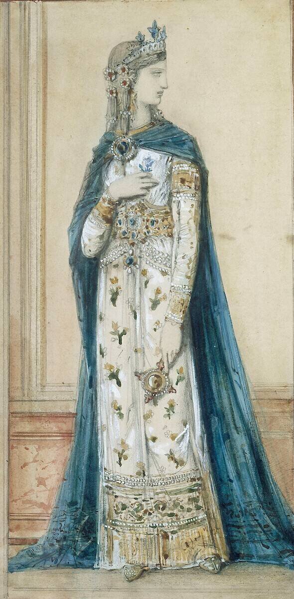 Etude pour un costume de théâtre : Vénus (dans La Pomme de Théodore de Banville en 1865) Gustave Moreau