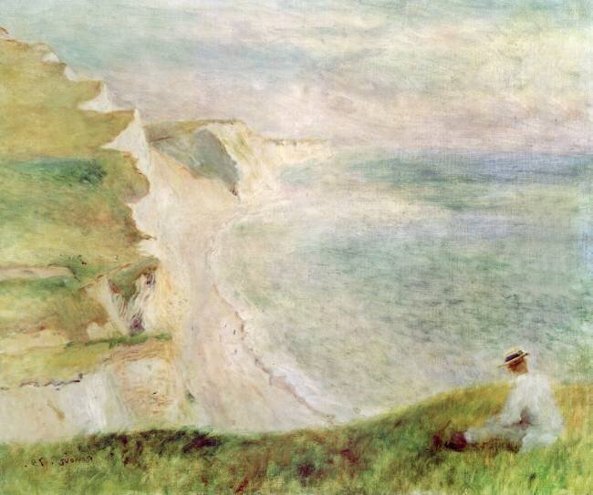 Falaises de Pourville Auguste Renoir