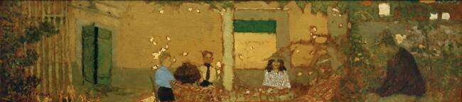 Famille dans le jardin Edouard Vuillard