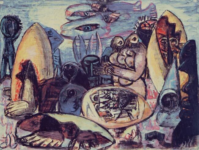 Un paysage fantastique Max Beckmann