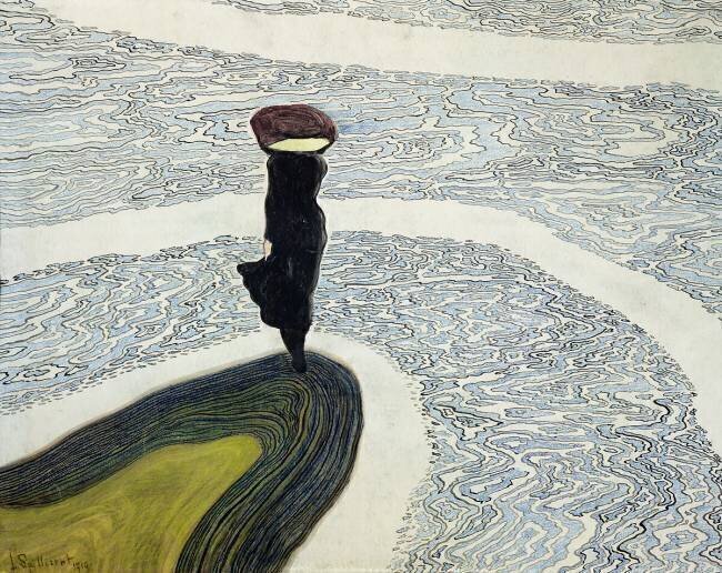 femme au bord de l'eau Léon Spilliaert