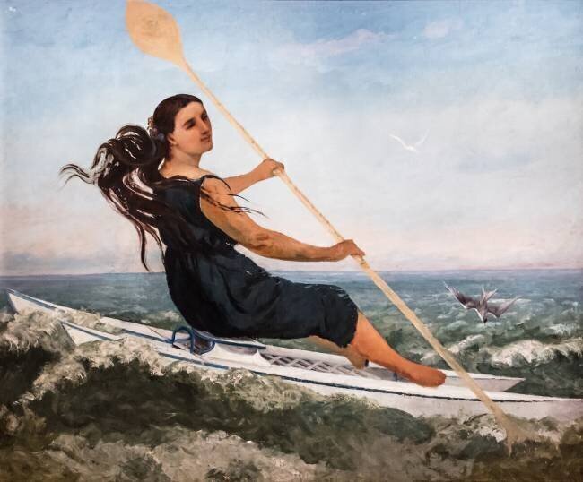 Femme au podoscaphe Gustave Courbet