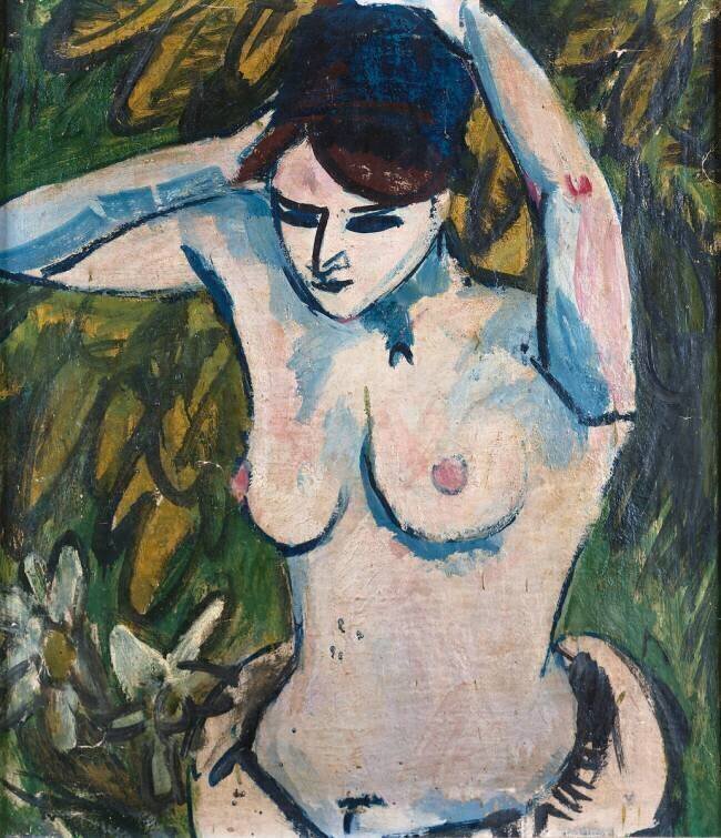 Femme aux bras levés Ernst Ludwig Kirchner