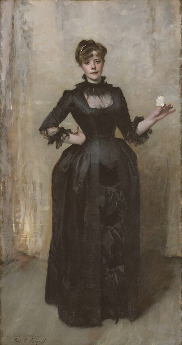 Femme à la rose (Charlotte Louise Burckhardt) John Singer Sargent