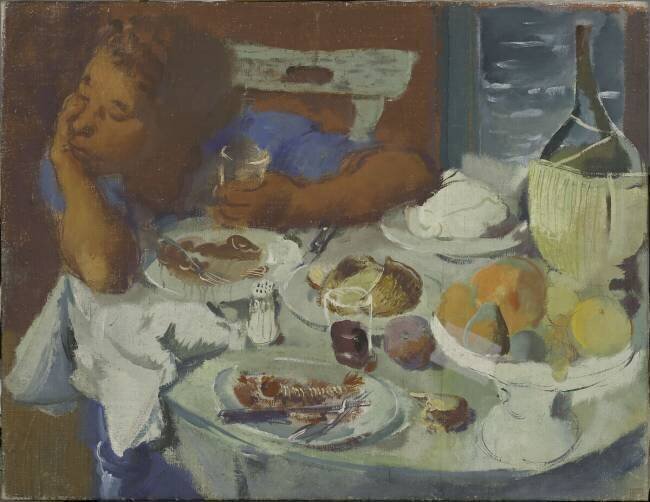 Femme à table Alexandre Iacovleff
