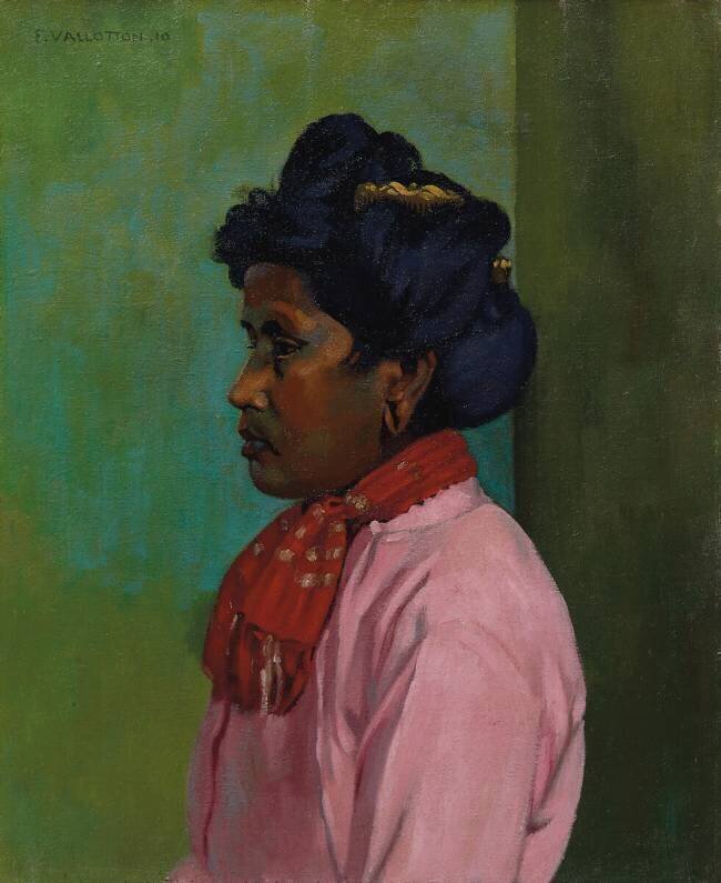 Femme noire avec chemisier rose Félix Vallotton
