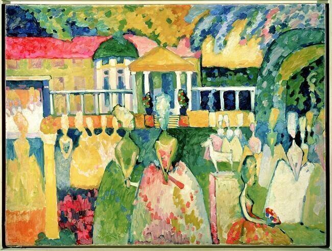 Femmes en crinolines  Wassily Kandinsky