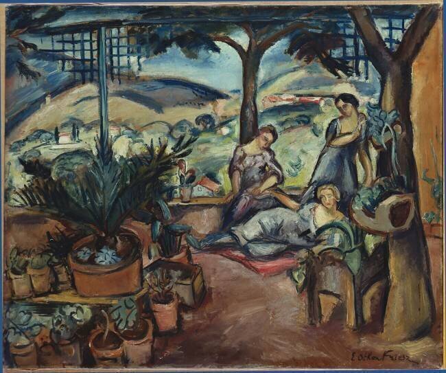 Femmes sur la Terrace Achille Emile Othon Friesz