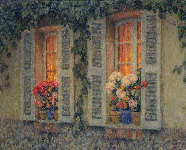 Fenêtres au crépuscule Henri Le Sidaner