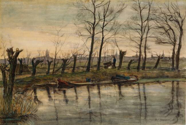 Fermier allant aux champs Piet Mondrian