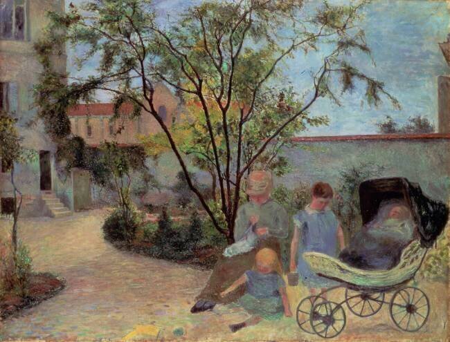 Figures dans un jardin Paul Gauguin