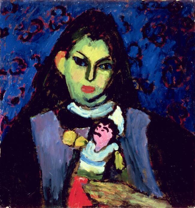 Fille avec poupée Alexej von Jawlensky