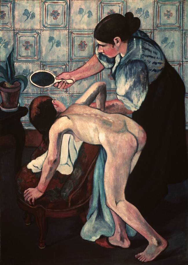 Fille avec un miroir Suzanne Valadon