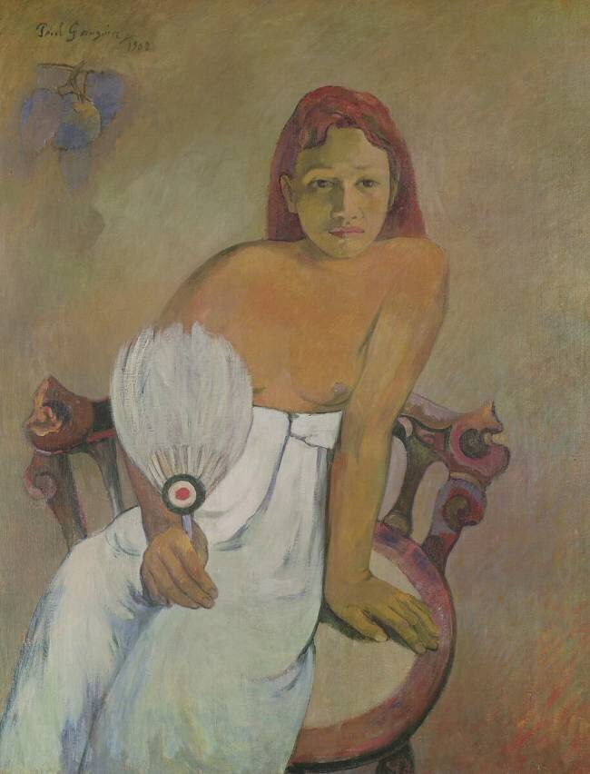Fille avec ventilateur Paul Gauguin