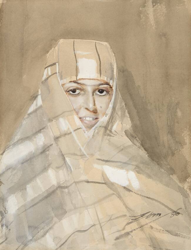 Fille bédouine Anders Zorn