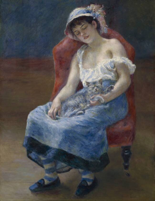 Fille endormie Auguste Renoir