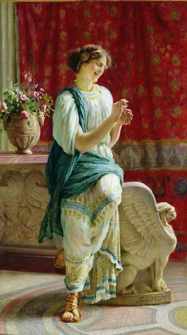 Fille romaine Guglielmo Zocchi