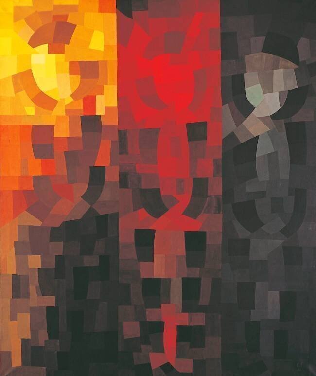 France, Paris, Composition Décembre 1935 Otto Freundlich