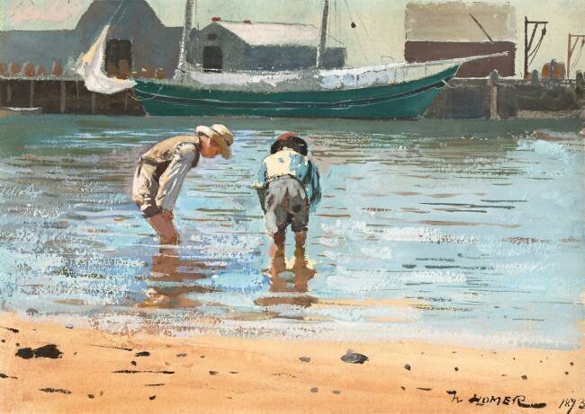 Garçons Pataugeant Winslow Homer