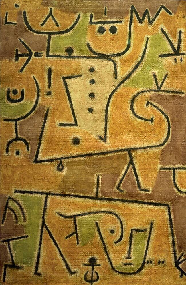 Gilet rouge Paul Klee