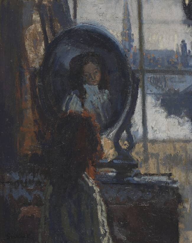 Girl at a looking-glass Walter Richard Sickert
