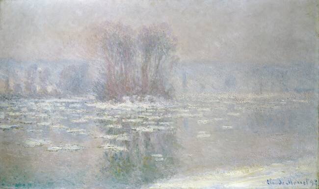 Glace à Bennecourt Claude Monet