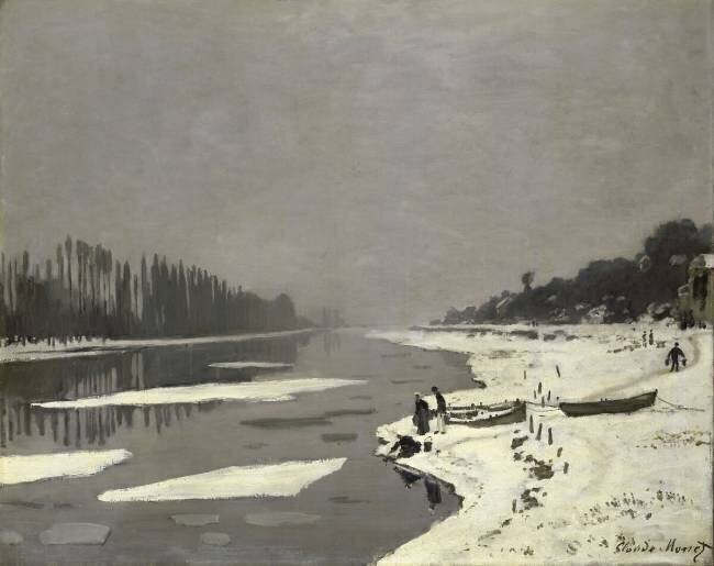 Glaçons sur la Seine à Bougival Claude Monet