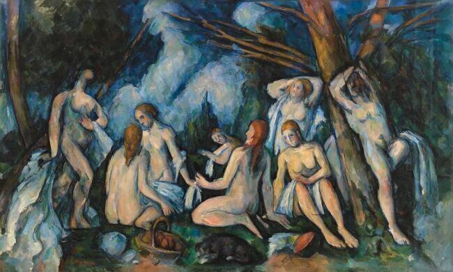 Grandes baigneuses Paul Cézanne