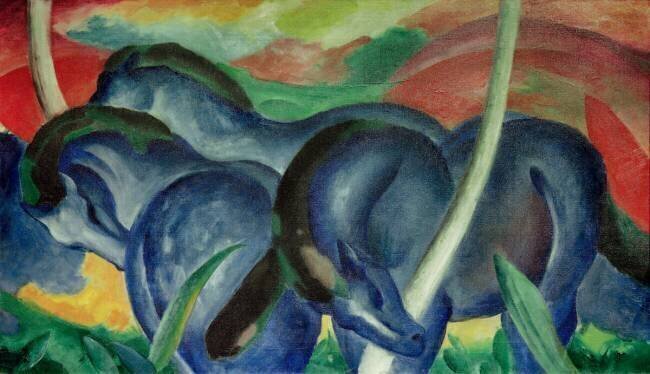Grands chevaux bleus Franz Marc