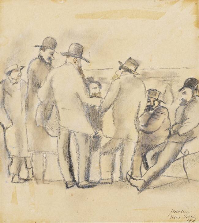 Groupe d'hommes Jules Pascin