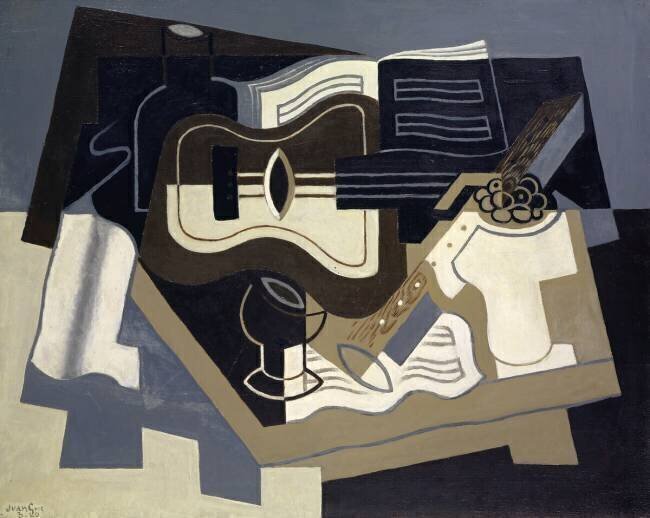 Guitare et clarinette Juan Gris