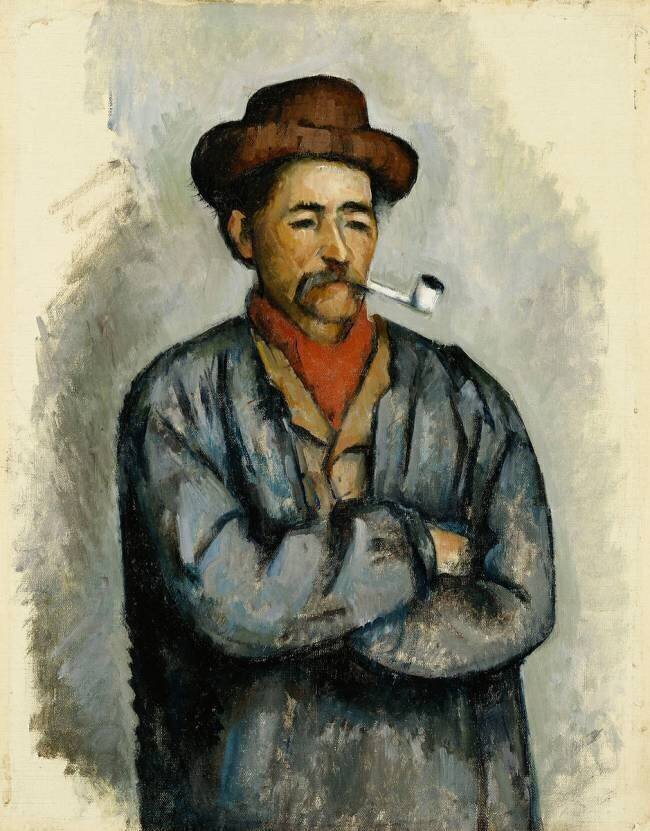 Homme à la pipe Paul Cézanne